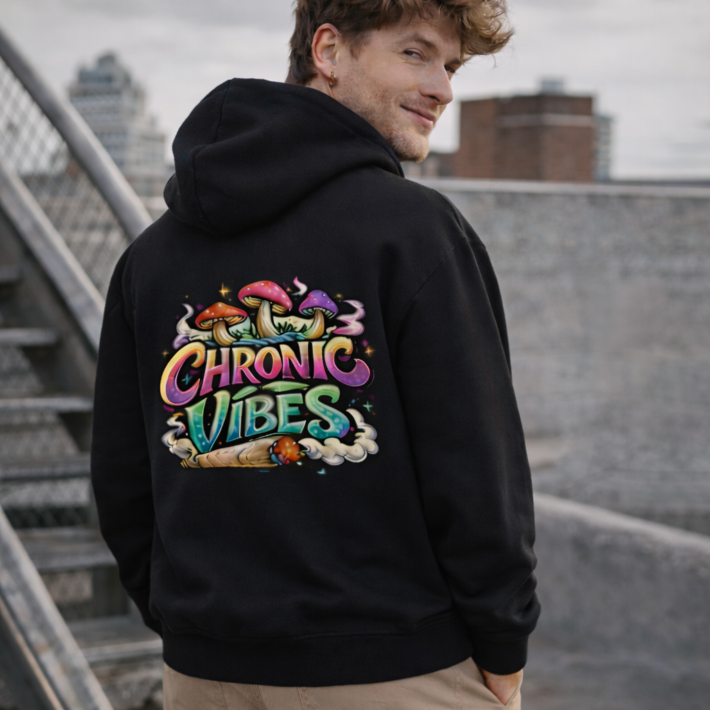 Chronic Vibes Hoodie  - Unisex Oversized Organic Hoodie